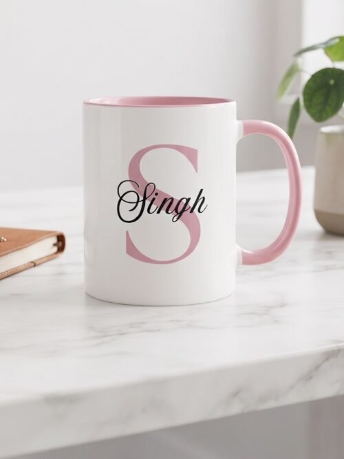 Personalised Monogram Initial Sublimation Mug
