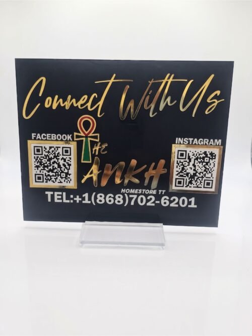 Business Sign with Acrylic Stand