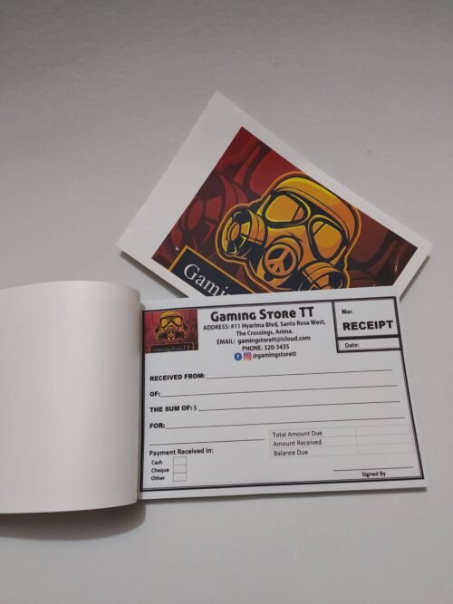 Custom Receipt Book