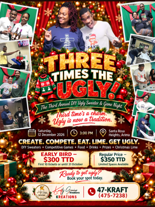 Three Times the Ugly! – 3rd Annual DIY Ugly Sweater & Game Night